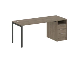 Рабочая станция с тумбой на П-образном м/к 1812x720x750 Метал Систем Куатро 4х4 / Metal System Quattro 4x4 images