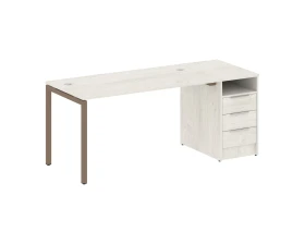 Рабочая станция с тумбой на П-образном м/к 1812x720x750 Метал Систем Куатро 4х4 / Metal System Quattro 4x4 images