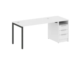 Рабочая станция с тумбой на П-образном м/к 1812x720x750 Метал Систем Куатро 4х4 / Metal System Quattro 4x4 images