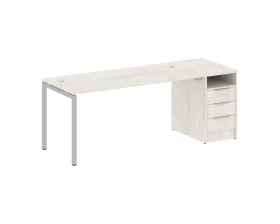 Рабочая станция с тумбой на П-образном м/к 2012x720x750 Метал Систем Куатро 4х4 / Metal System Quattro 4x4 images