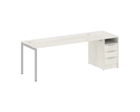 Рабочая станция с тумбой на П-образном м/к 2212x720x750 Метал Систем Куатро 4х4 / Metal System Quattro 4x4 images