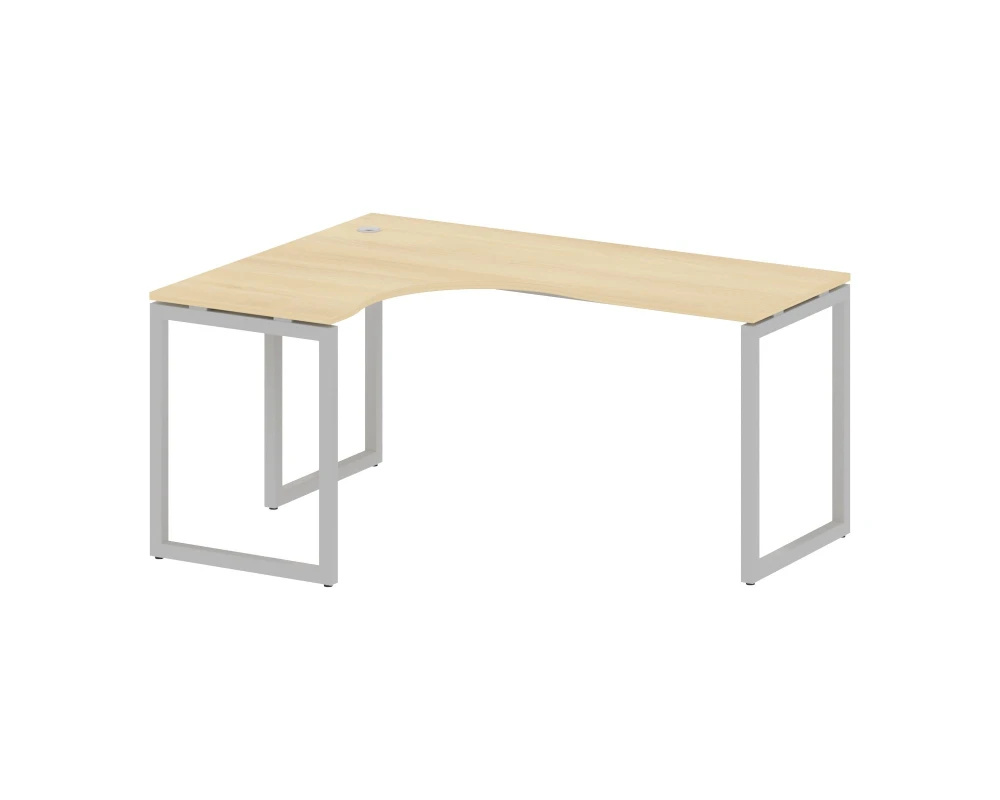 Стол криволинейный левый на О-образном м/к 1600x1200x750 Метал Систем Куатро 4х4 / Metal System Quattro 4x4