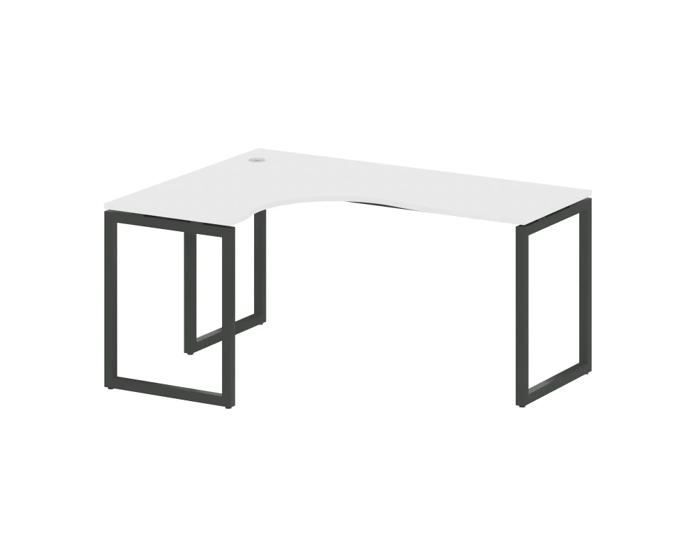 Стол криволинейный левый на О-образном м/к 1600x1200x750 Метал Систем Куатро 4х4 / Metal System Quattro 4x4