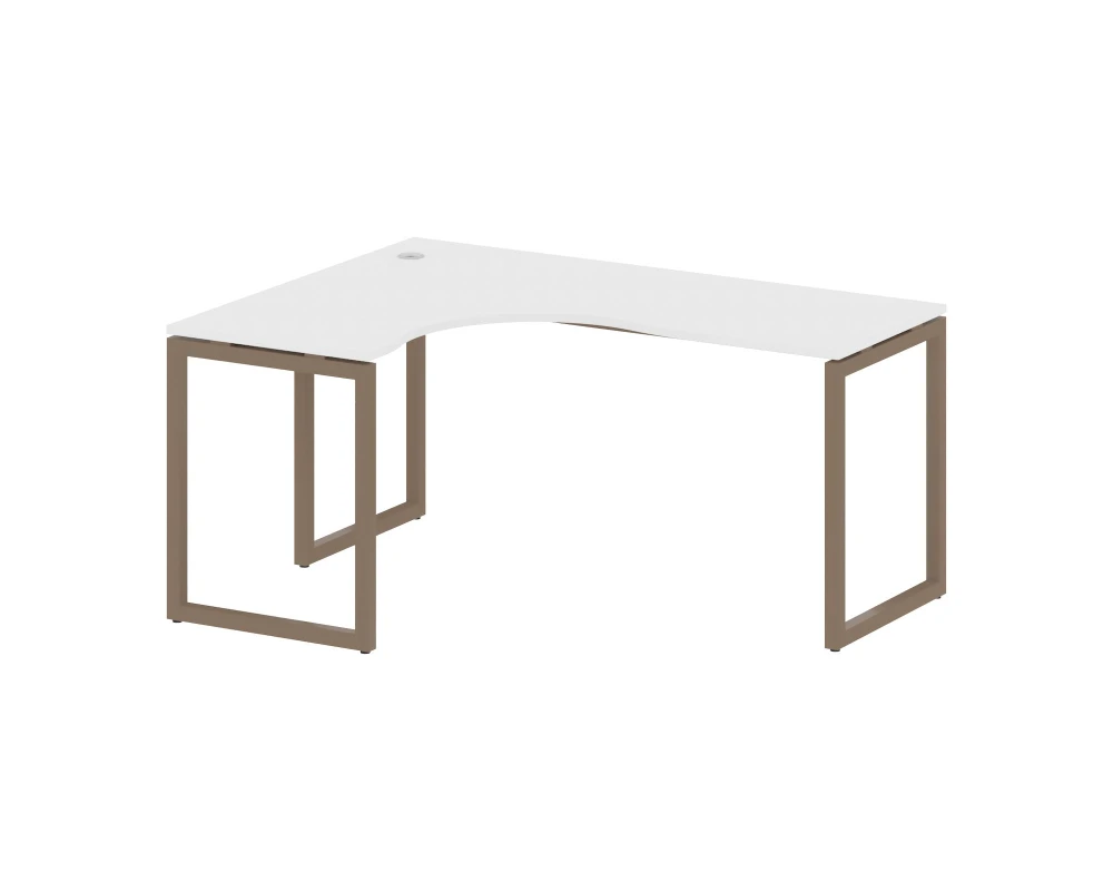 Стол криволинейный левый на О-образном м/к 1600x1200x750 Метал Систем Куатро 4х4 / Metal System Quattro 4x4