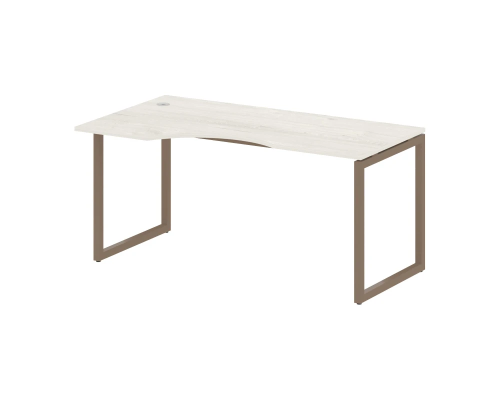 Стол криволинейный левый на О-образном м/к 1600x900x750 Метал Систем Куатро 4х4 / Metal System Quattro 4x4