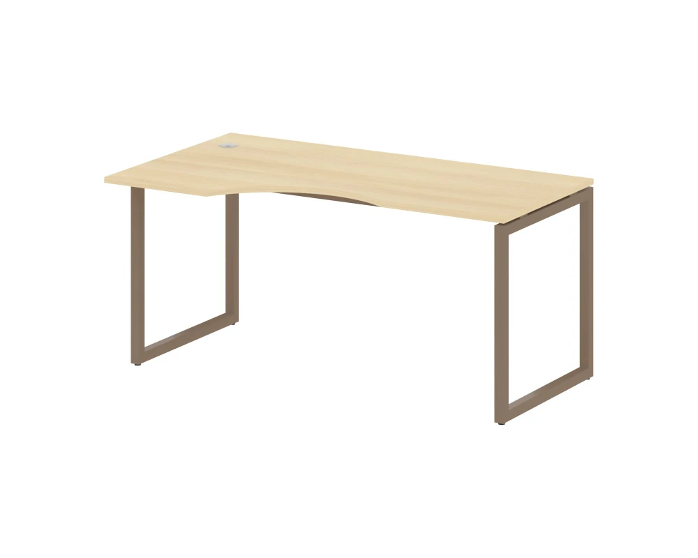 Стол криволинейный левый на О-образном м/к 1600x900x750 Метал Систем Куатро 4х4 / Metal System Quattro 4x4