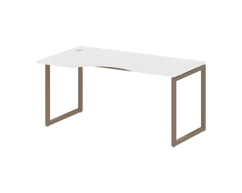 Стол криволинейный левый на О-образном м/к 1600x900x750 Метал Систем Куатро 4х4 / Metal System Quattro 4x4