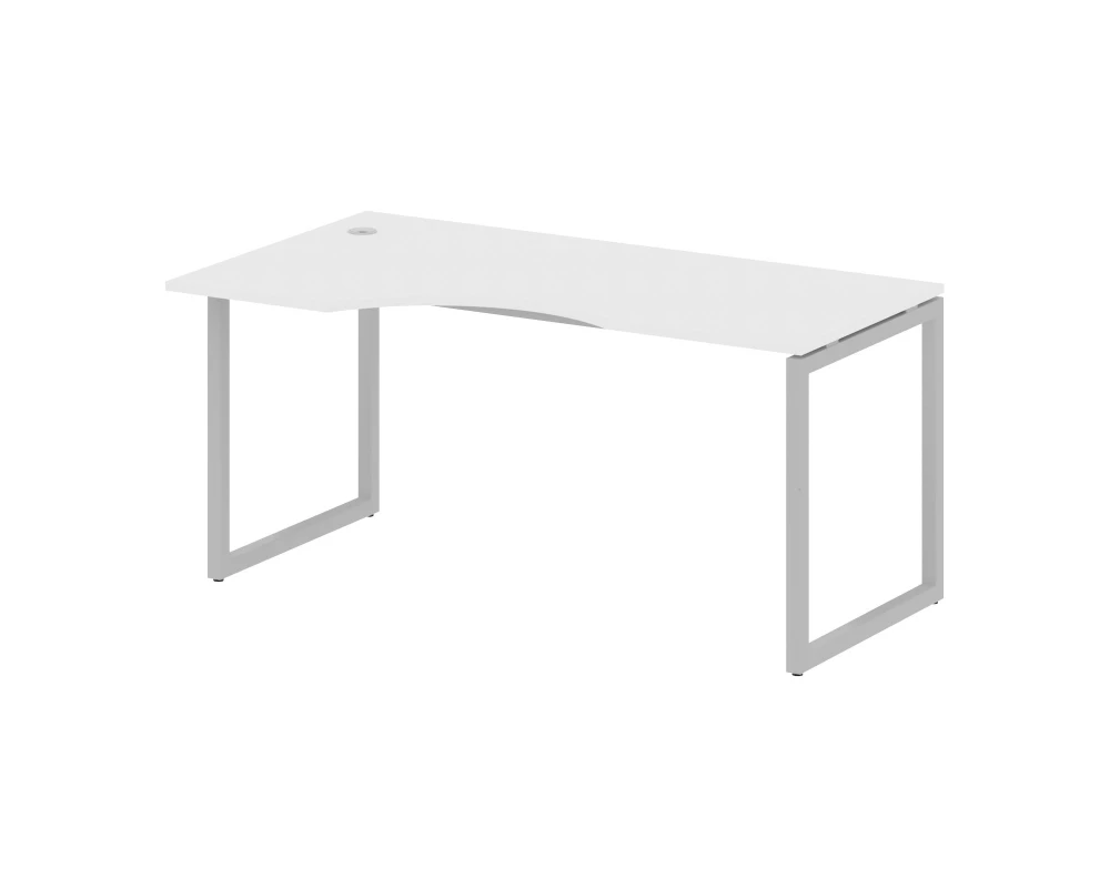 Стол криволинейный левый на О-образном м/к 1600x900x750 Метал Систем Куатро 4х4 / Metal System Quattro 4x4