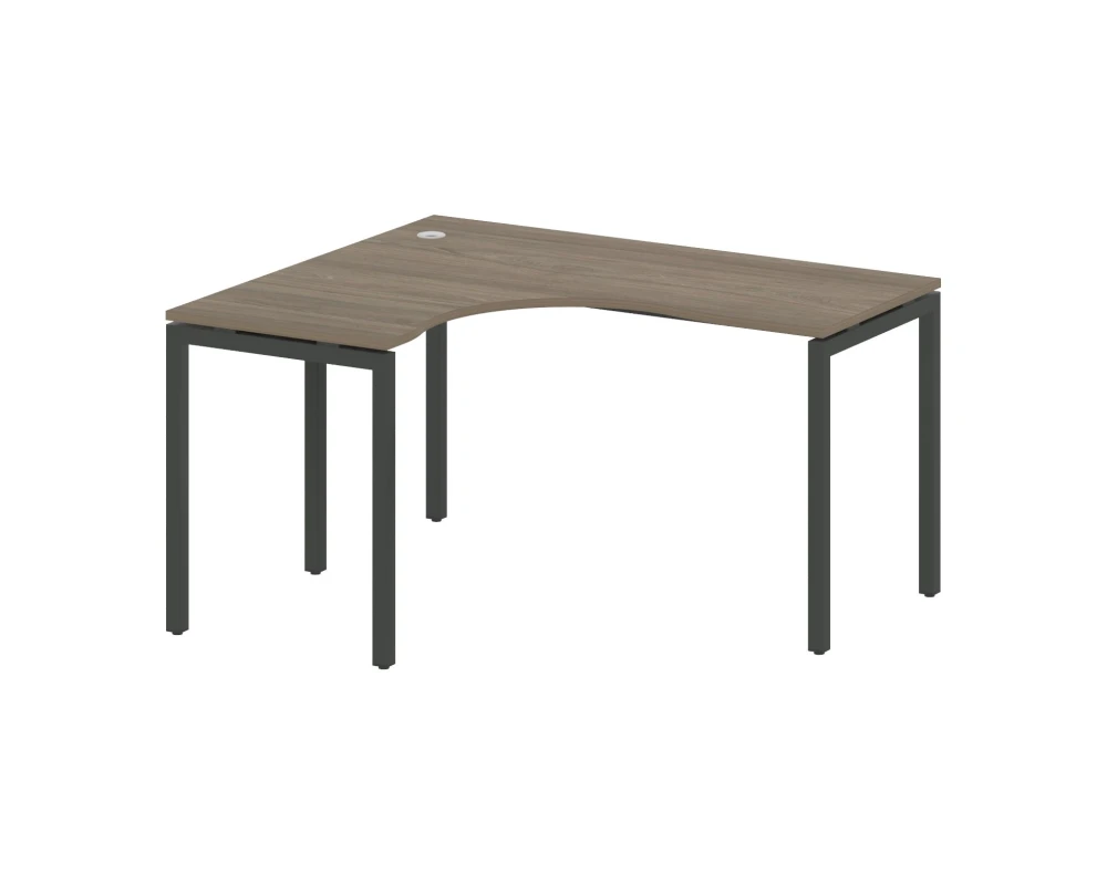 Стол криволинейный левый на П-образном м/к 1400x1200x750 Метал Систем Куатро 4х4 / Metal System Quattro 4x4