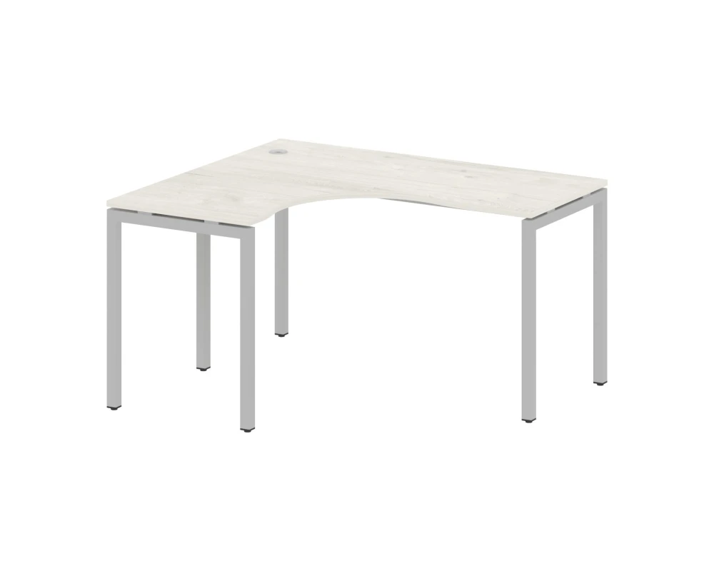 Стол криволинейный левый на П-образном м/к 1400x1200x750 Метал Систем Куатро 4х4 / Metal System Quattro 4x4