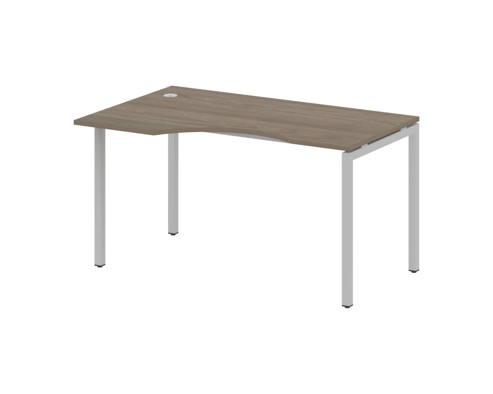 Стол криволинейный левый на П-образном м/к 1400x900x750 Метал Систем Куатро 4х4 / Metal System Quattro 4x4