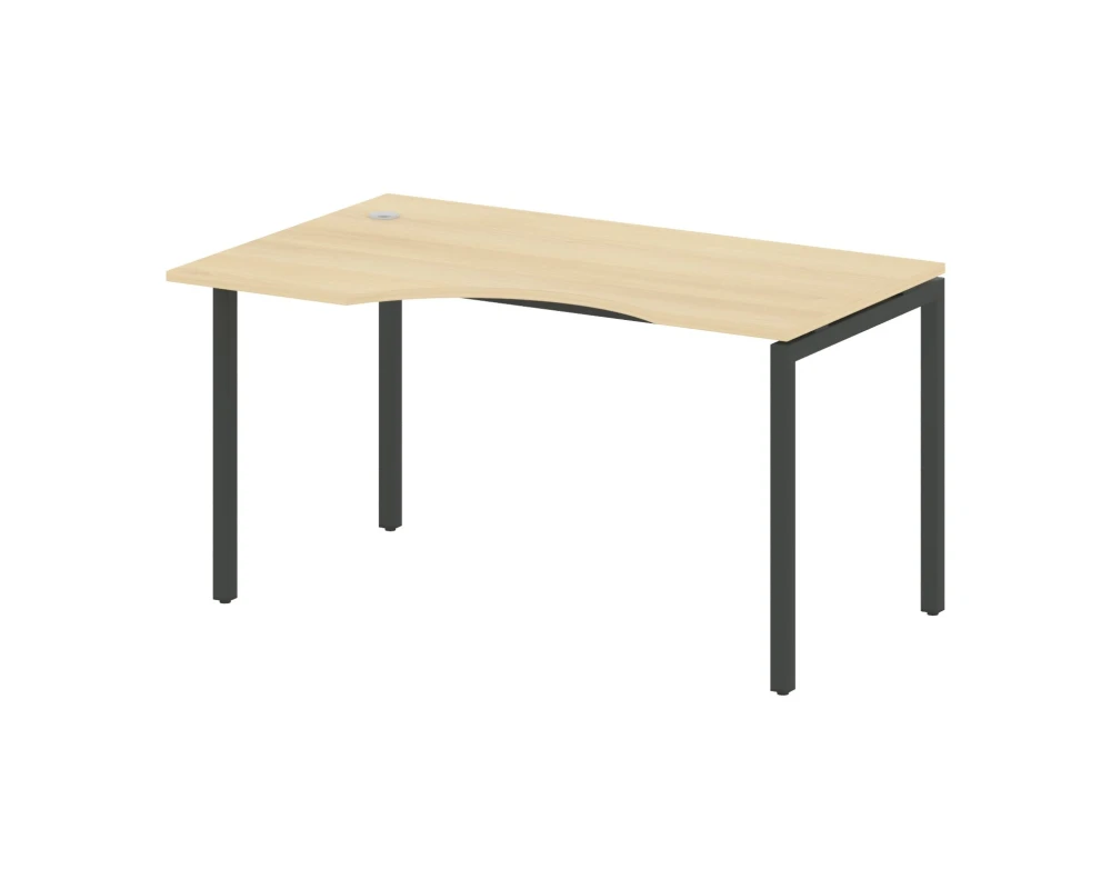 Стол криволинейный левый на П-образном м/к 1400x900x750 Метал Систем Куатро 4х4 / Metal System Quattro 4x4