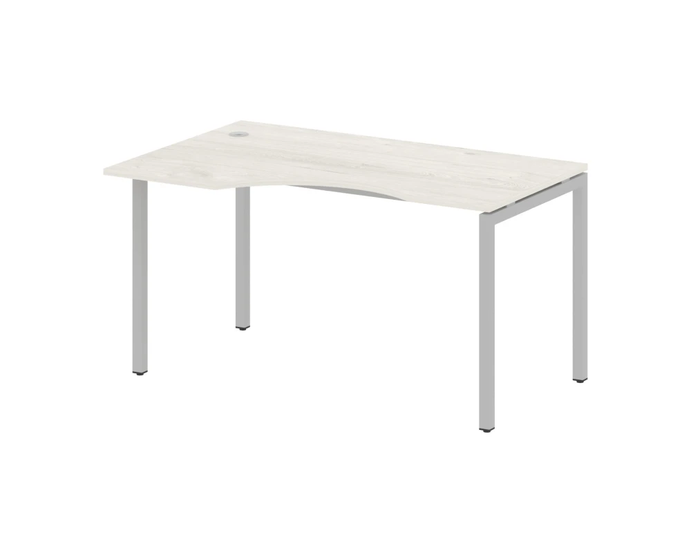 Стол криволинейный левый на П-образном м/к 1400x900x750 Метал Систем Куатро 4х4 / Metal System Quattro 4x4