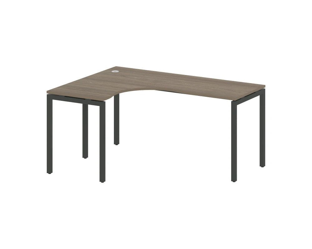 Стол криволинейный левый на П-образном м/к 1600x1200x750 Метал Систем Куатро 4х4 / Metal System Quattro 4x4