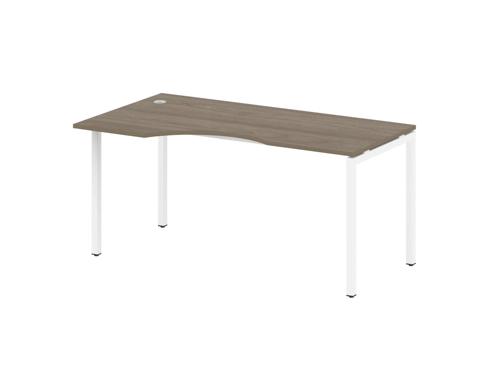 Стол криволинейный левый на П-образном м/к 1600x900x750 Метал Систем Куатро 4х4 / Metal System Quattro 4x4