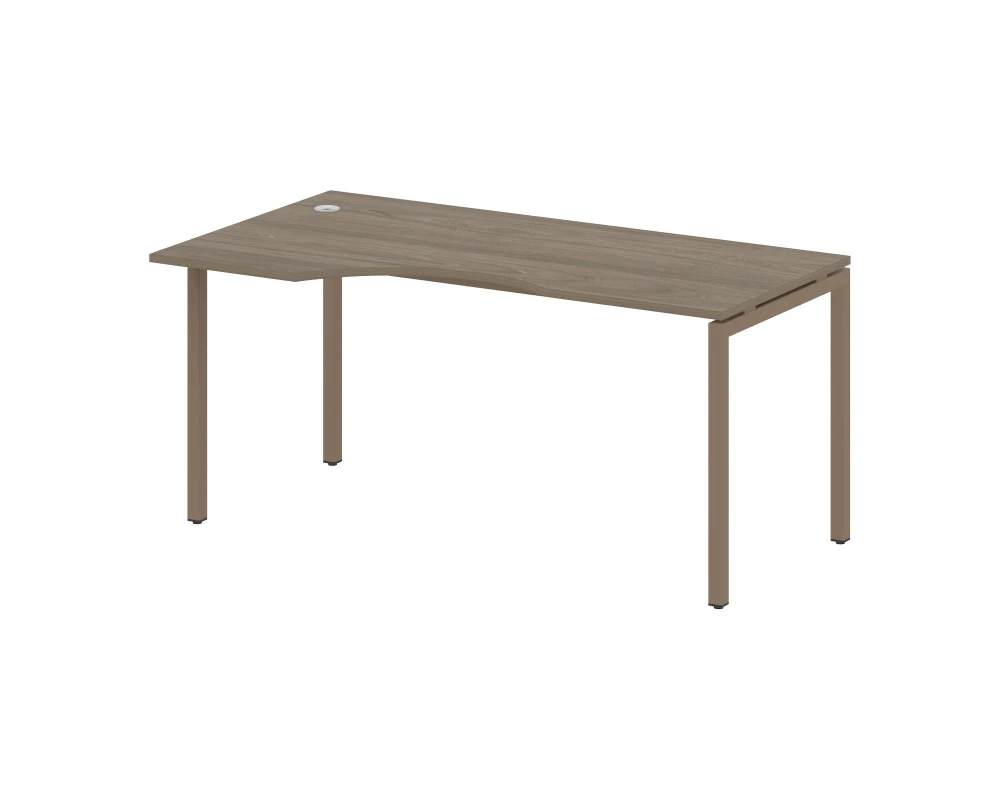 Стол криволинейный левый на П-образном м/к 1600x900x750 Метал Систем Куатро 4х4 / Metal System Quattro 4x4