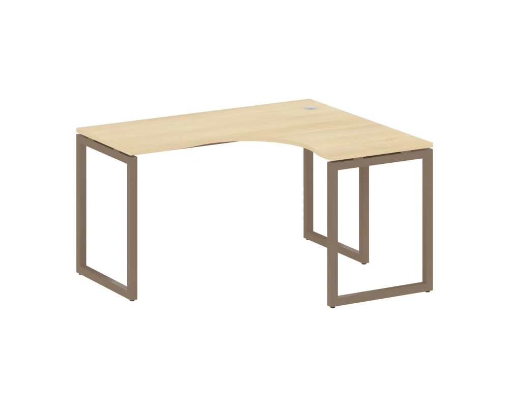 Стол криволинейный правый на О-образном м/к 1400x1200x750 Метал Систем Куатро 4х4 / Metal System Quattro 4x4