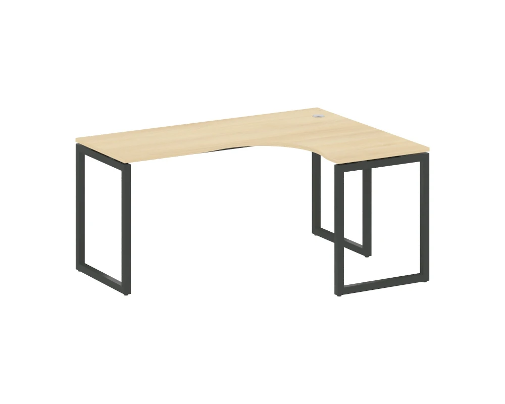 Стол криволинейный правый на О-образном м/к 1600x1200x750 Метал Систем Куатро 4х4 / Metal System Quattro 4x4