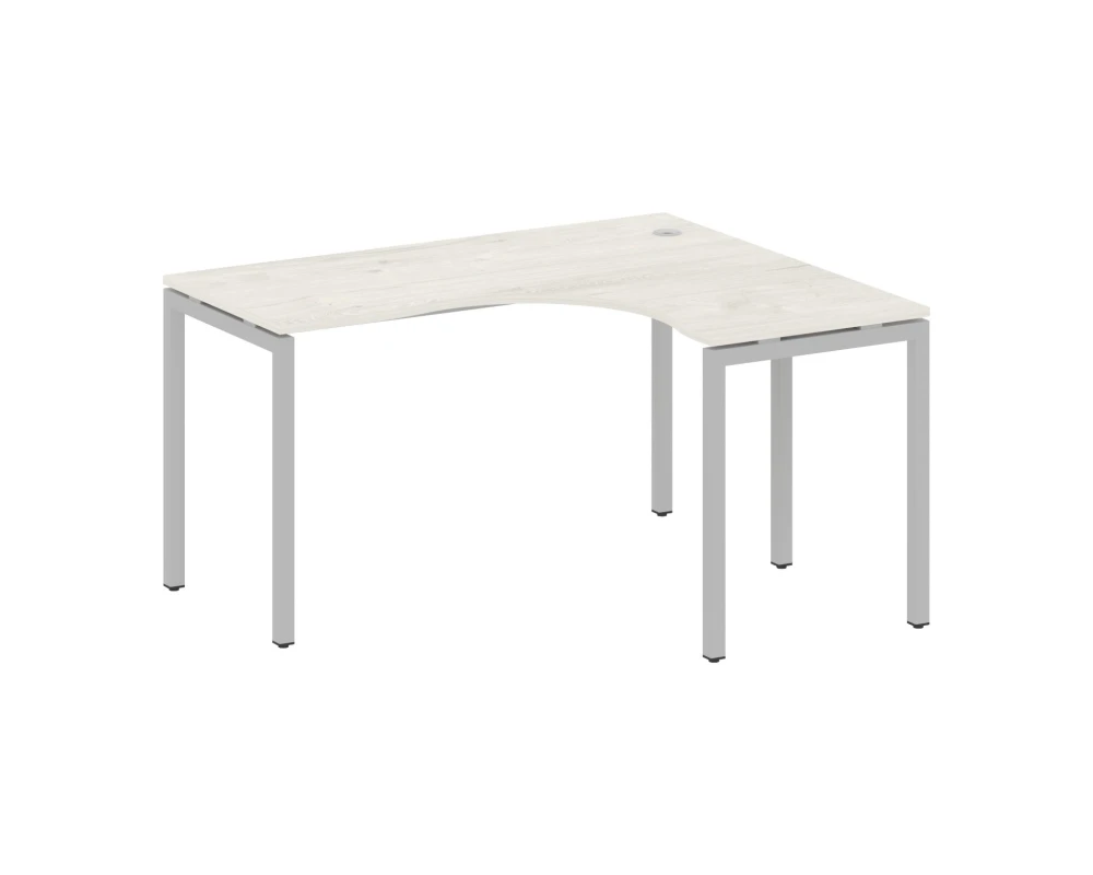 Стол криволинейный правый на П-образном м/к 1400x1200x750 Метал Систем Куатро 4х4 / Metal System Quattro 4x4