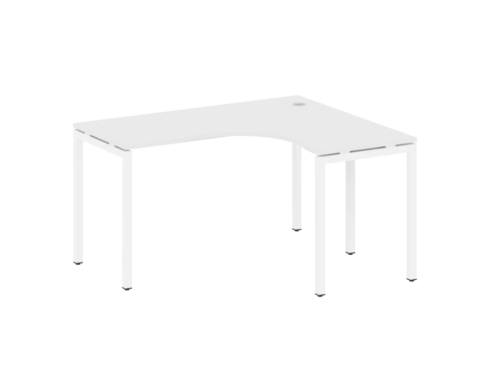 Стол криволинейный правый на П-образном м/к 1400x1200x750 Метал Систем Куатро 4х4 / Metal System Quattro 4x4