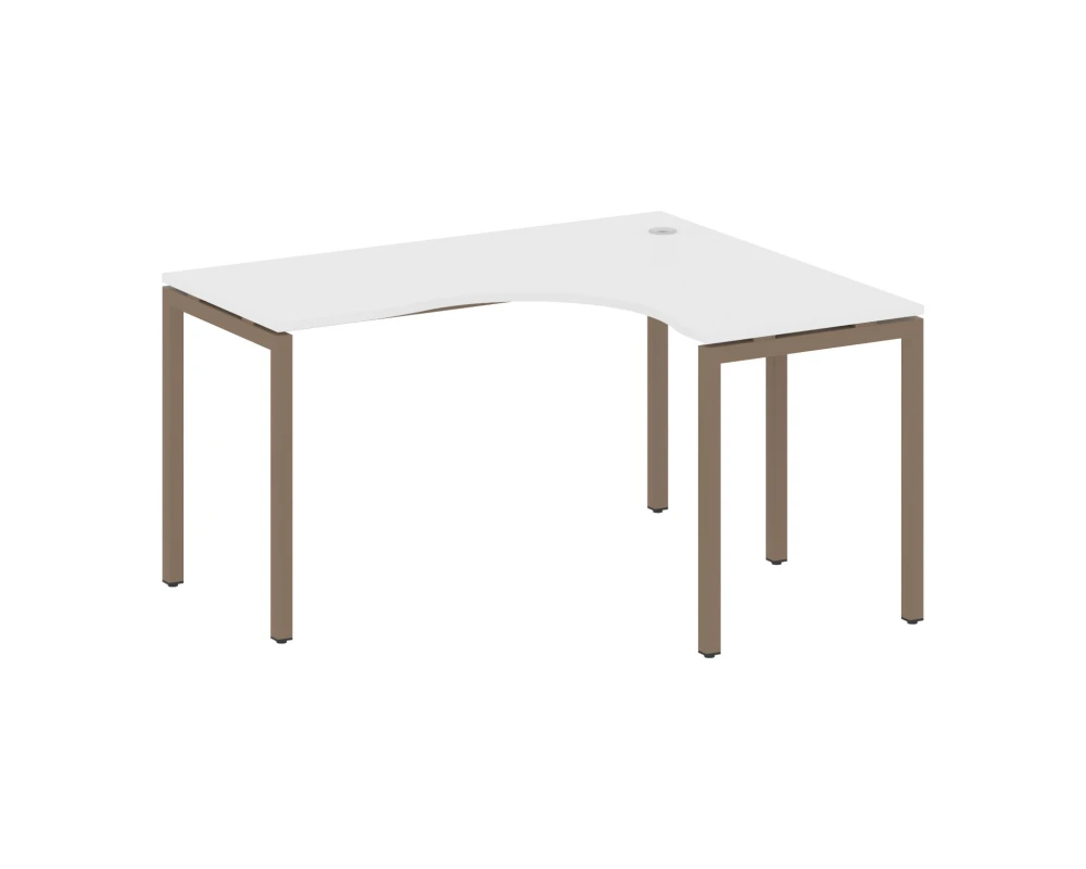 Стол криволинейный правый на П-образном м/к 1400x1200x750 Метал Систем Куатро 4х4 / Metal System Quattro 4x4