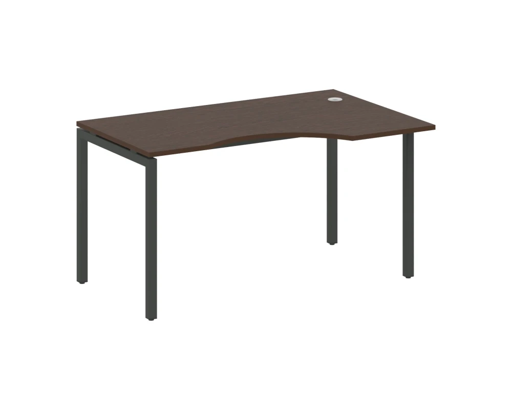 Стол криволинейный правый на П-образном м/к 1400x900x750 Метал Систем Куатро 4х4 / Metal System Quattro 4x4