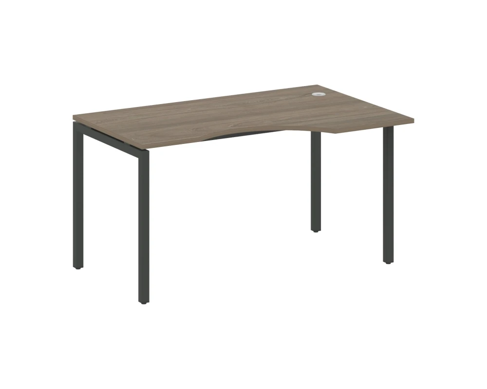 Стол криволинейный правый на П-образном м/к 1400x900x750 Метал Систем Куатро 4х4 / Metal System Quattro 4x4