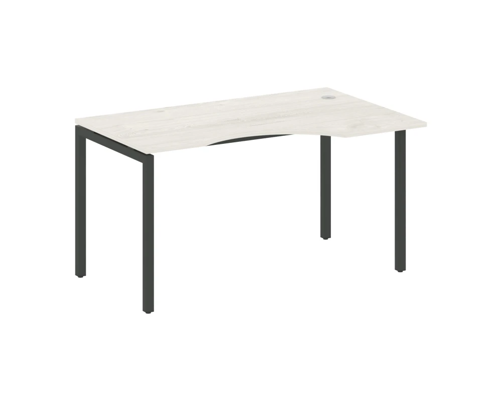 Стол криволинейный правый на П-образном м/к 1400x900x750 Метал Систем Куатро 4х4 / Metal System Quattro 4x4