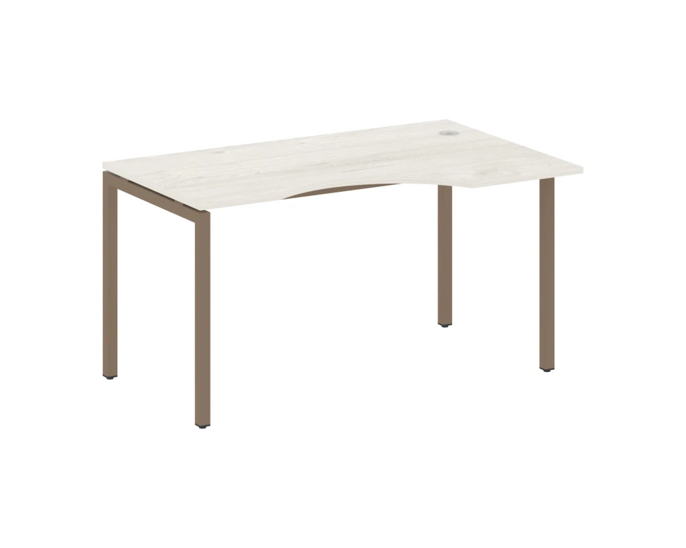 Стол криволинейный правый на П-образном м/к 1400x900x750 Метал Систем Куатро 4х4 / Metal System Quattro 4x4