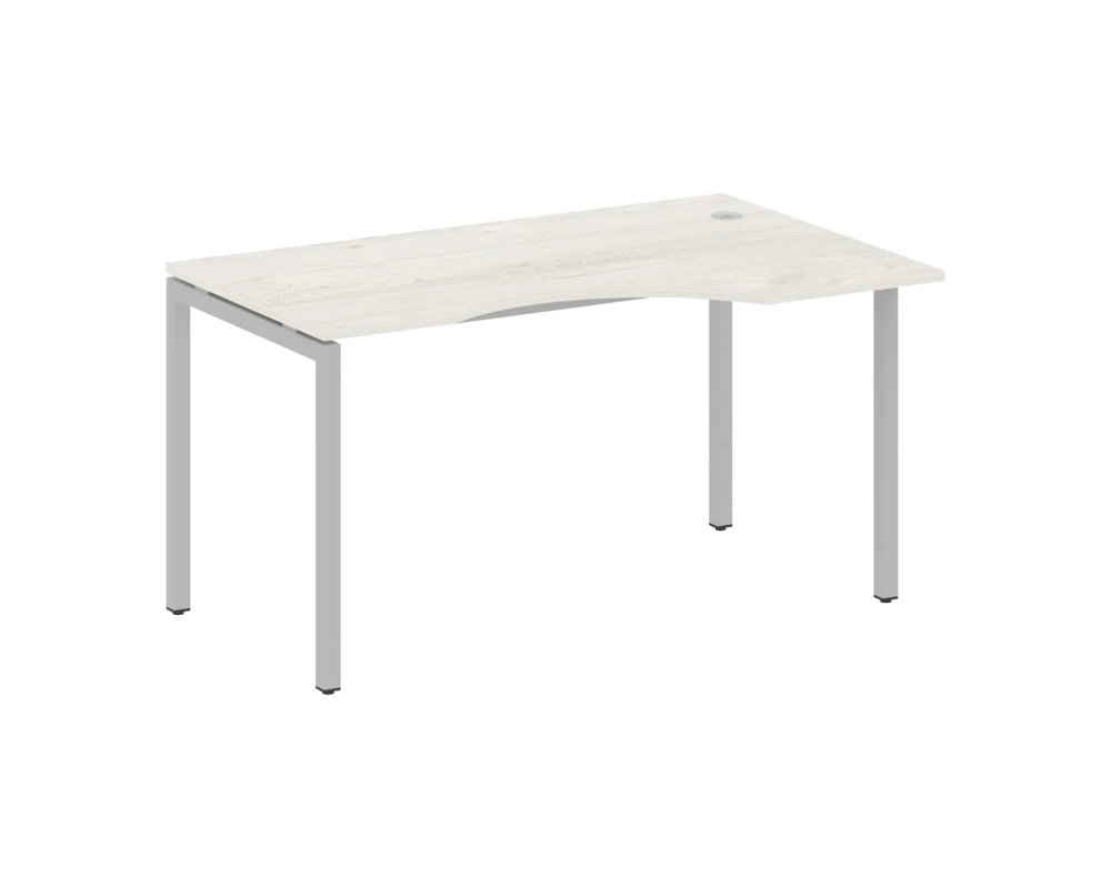 Стол криволинейный правый на П-образном м/к 1400x900x750 Метал Систем Куатро 4х4 / Metal System Quattro 4x4