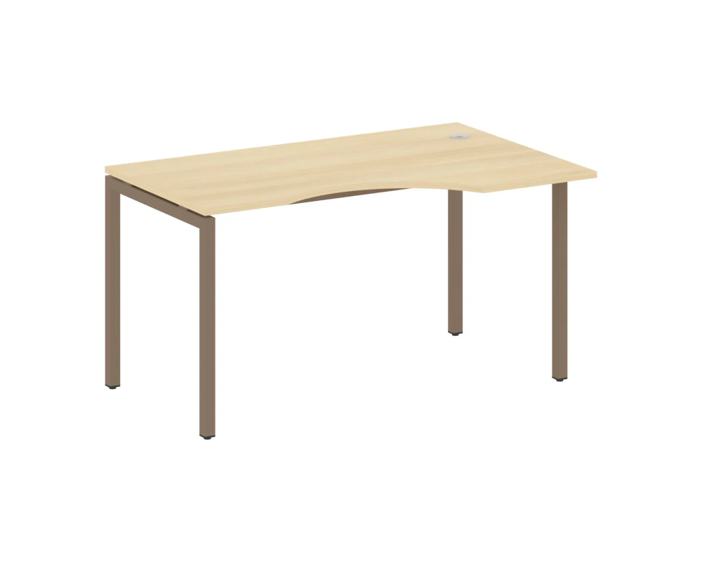 Стол криволинейный правый на П-образном м/к 1400x900x750 Метал Систем Куатро 4х4 / Metal System Quattro 4x4