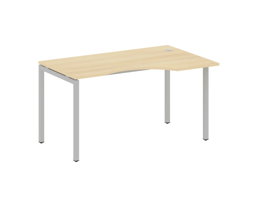 Стол криволинейный правый на П-образном м/к 1400x900x750 Метал Систем Куатро 4х4 / Metal System Quattro 4x4