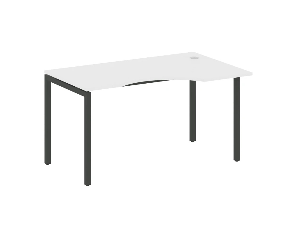 Стол криволинейный правый на П-образном м/к 1400x900x750 Метал Систем Куатро 4х4 / Metal System Quattro 4x4