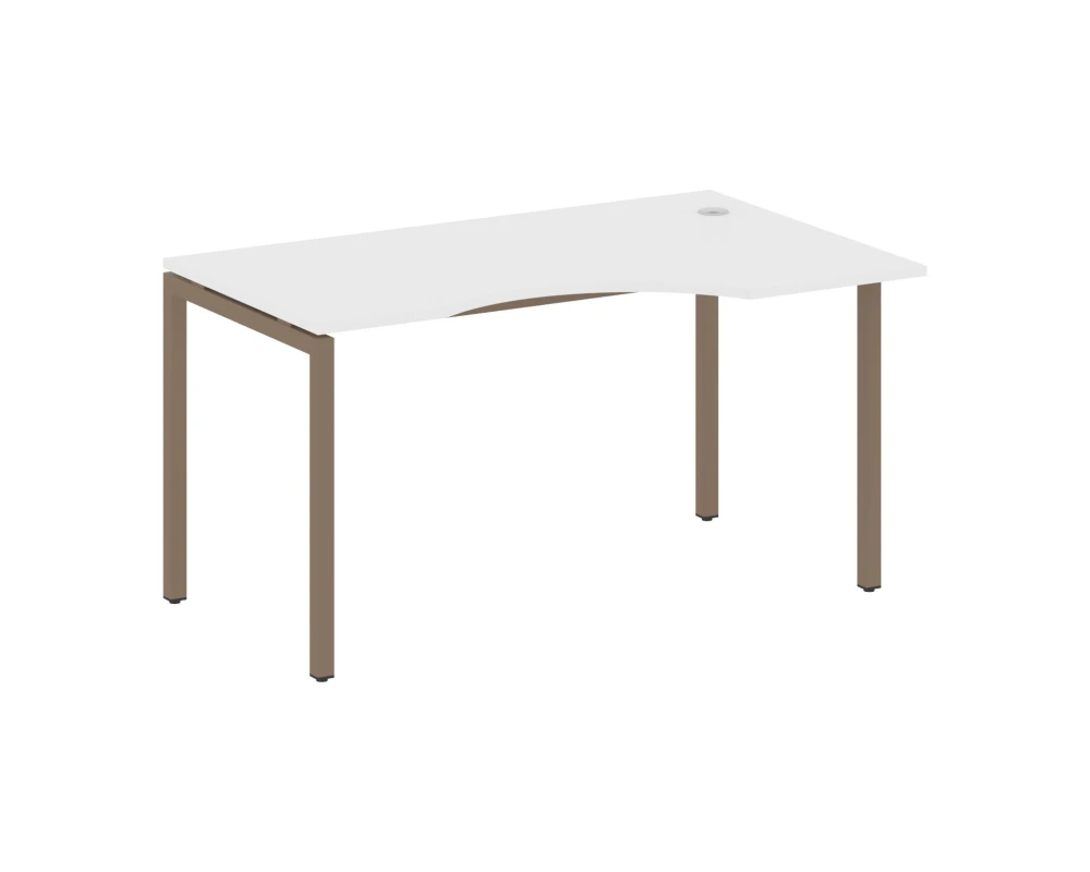 Стол криволинейный правый на П-образном м/к 1400x900x750 Метал Систем Куатро 4х4 / Metal System Quattro 4x4