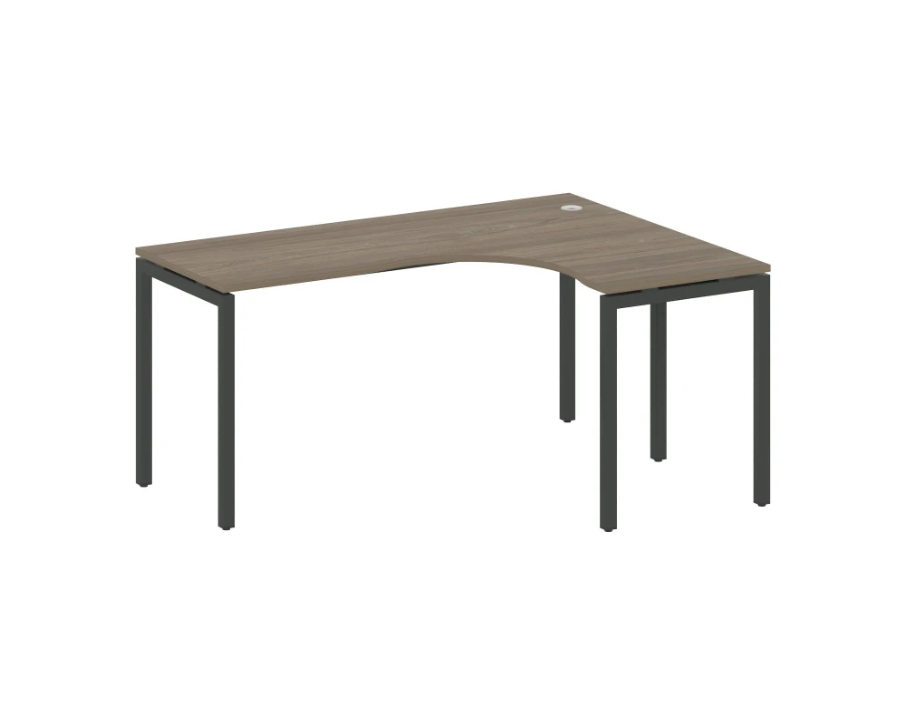 Стол криволинейный правый на П-образном м/к 1600x1200x750 Метал Систем Куатро 4х4 / Metal System Quattro 4x4