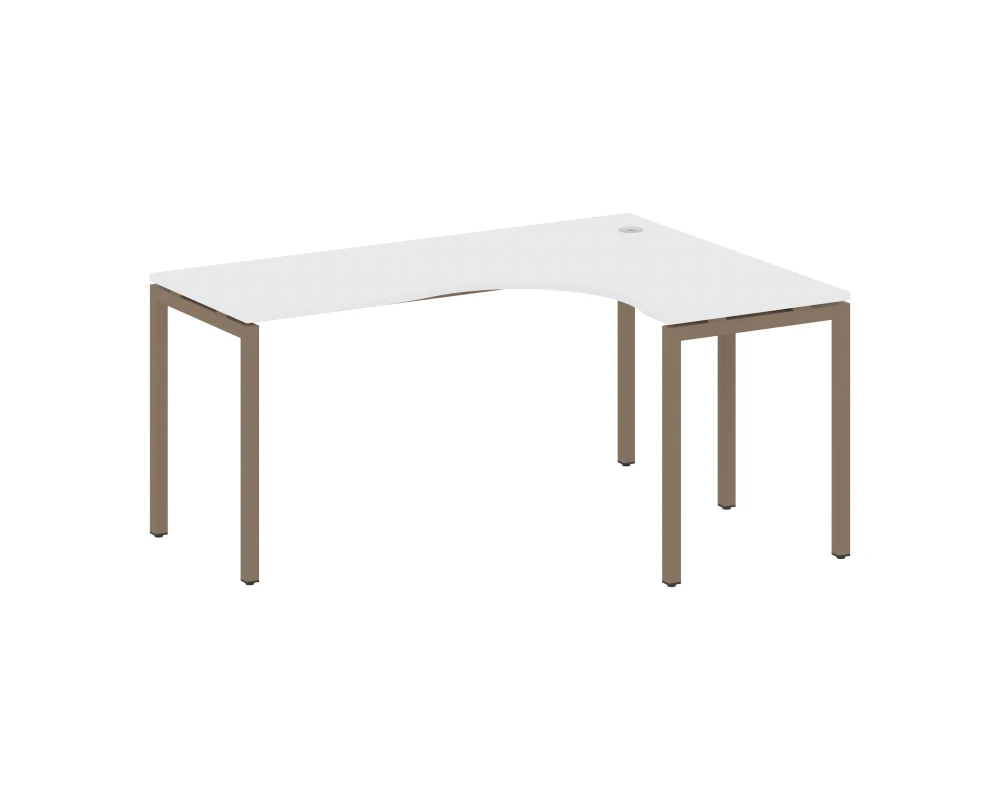 Стол криволинейный правый на П-образном м/к 1600x1200x750 Метал Систем Куатро 4х4 / Metal System Quattro 4x4