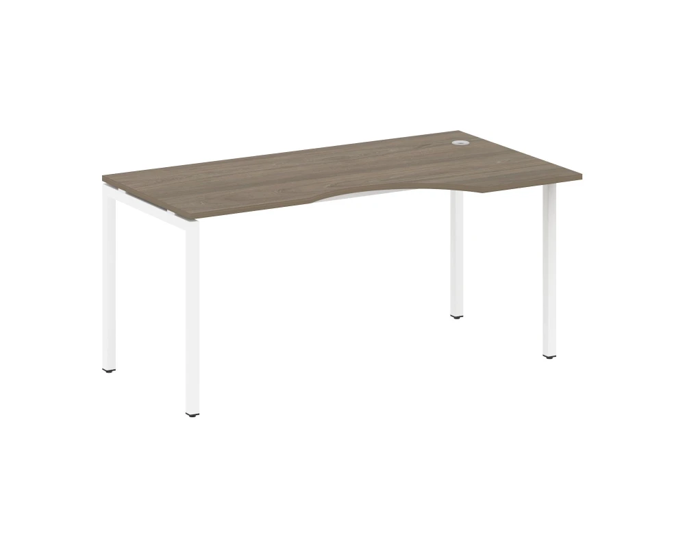 Стол криволинейный правый на П-образном м/к 1600x900x750 Метал Систем Куатро 4х4 / Metal System Quattro 4x4