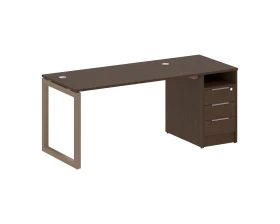 Рабочая станция с тумбой на О-образном м/к 1812x720x750 Метал Систем Куатро 5x5 / Metal System Quattro 5x5 images