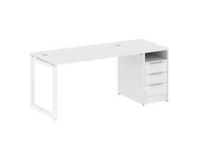 Рабочая станция с тумбой на О-образном м/к 1812x720x750 Метал Систем Куатро 5x5 / Metal System Quattro 5x5 images