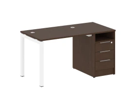 Рабочая станция с тумбой на П-образном м/к 1412x720x750 Метал Систем Куатро 5x5 / Metal System Quattro 5x5 images