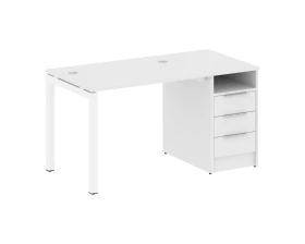 Рабочая станция с тумбой на П-образном м/к 1412x720x750 Метал Систем Куатро 5x5 / Metal System Quattro 5x5 images