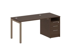 Рабочая станция с тумбой на П-образном м/к 1612x720x750 Метал Систем Куатро 5x5 / Metal System Quattro 5x5 images