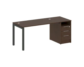 Рабочая станция с тумбой на П-образном м/к 1812x720x750 Метал Систем Куатро 5x5 / Metal System Quattro 5x5 images