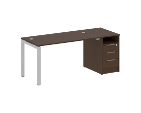 Рабочая станция с тумбой на П-образном м/к 1812x720x750 Метал Систем Куатро 5x5 / Metal System Quattro 5x5 images