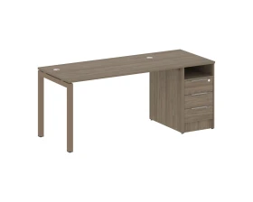 Рабочая станция с тумбой на П-образном м/к 1812x720x750 Метал Систем Куатро 5x5 / Metal System Quattro 5x5 images