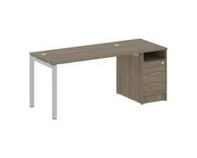 Рабочая станция с тумбой на П-образном м/к 1812x720x750 Метал Систем Куатро 5x5 / Metal System Quattro 5x5 images