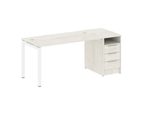 Рабочая станция с тумбой на П-образном м/к 1812x720x750 Метал Систем Куатро 5x5 / Metal System Quattro 5x5 images