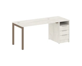 Рабочая станция с тумбой на П-образном м/к 1812x720x750 Метал Систем Куатро 5x5 / Metal System Quattro 5x5 images