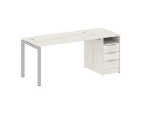 Рабочая станция с тумбой на П-образном м/к 1812x720x750 Метал Систем Куатро 5x5 / Metal System Quattro 5x5 images