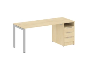 Рабочая станция с тумбой на П-образном м/к 1812x720x750 Метал Систем Куатро 5x5 / Metal System Quattro 5x5 images